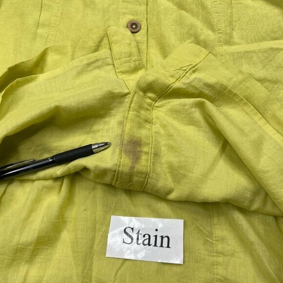 Anthropologie Maeve Linen Blend Retro Sundress Lime - Picture 5 of 13